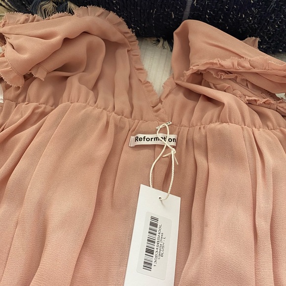 Reformation Camellia Wrap Dress - Blush - Picture 6 of 6